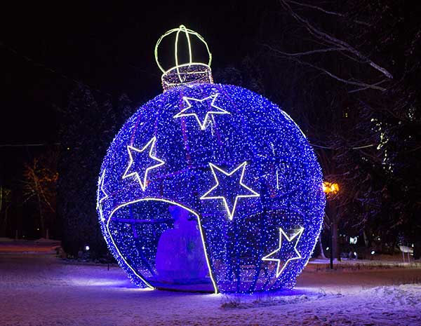 Новогодний декор в Нижнем Новгороде